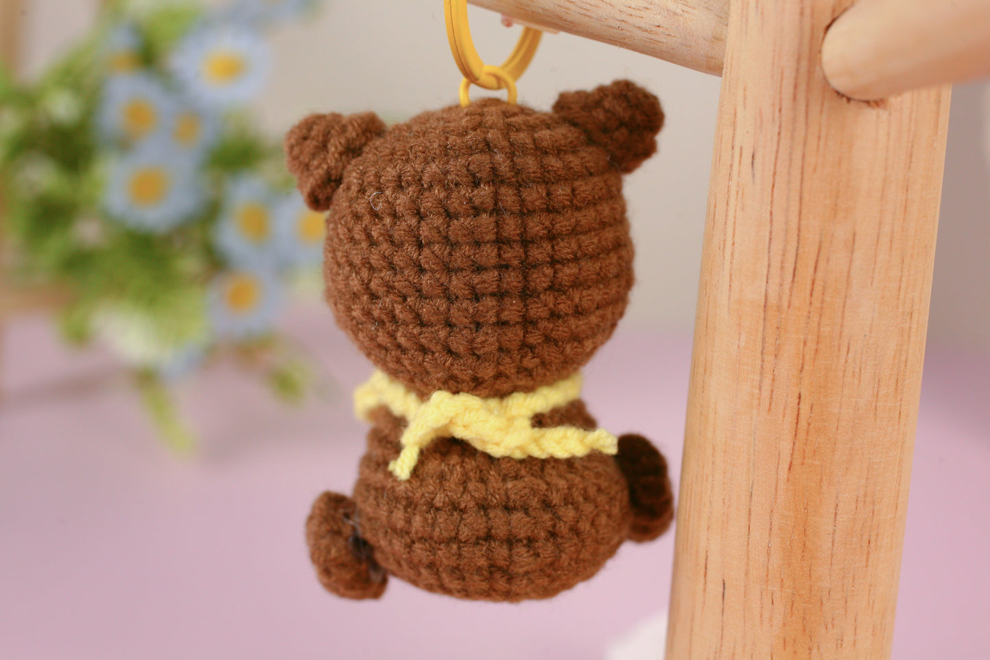 Handmade Cute Cat Crochet Keychain - The Artisan Dreams